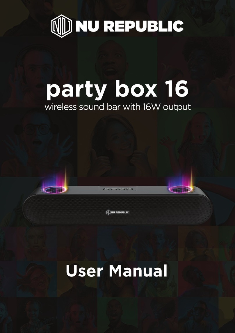 NU Republic party box 16 user manual