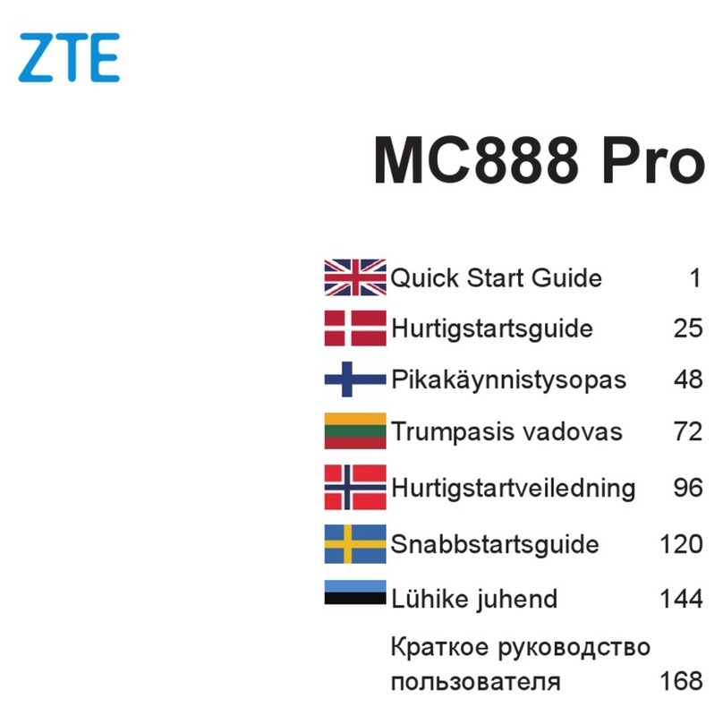 Zte MC888 Pro User manual