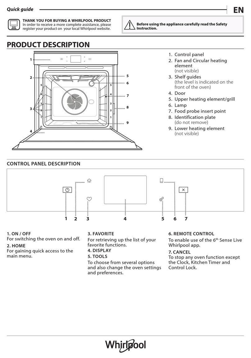Whirlpool W9 OM2M2PBLAUS quick guide Whirlpool W9 OM2M2PBLAUS quick guide