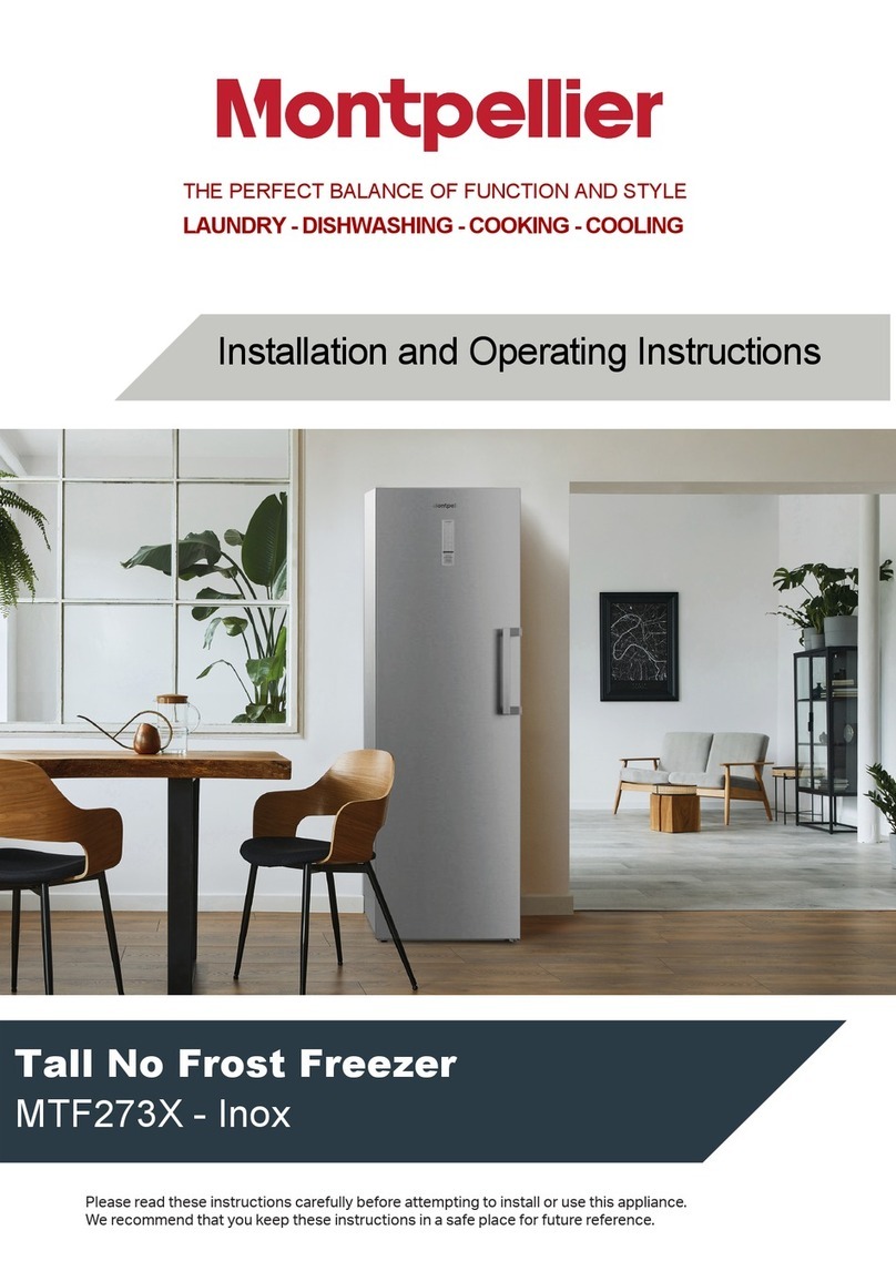 montpellier MTF273X Installation and operating instructions montpellier MTF273X Installation and operating instructions