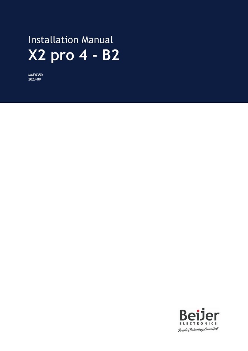 Beijer Electronics X2 pro 4-B2 installation manual