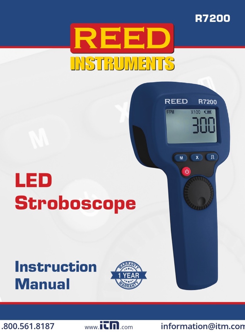 Reed Instruments R7200 instruction manual