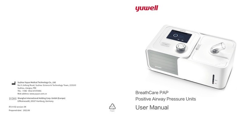 Yuwell BreathCare PAP user manual