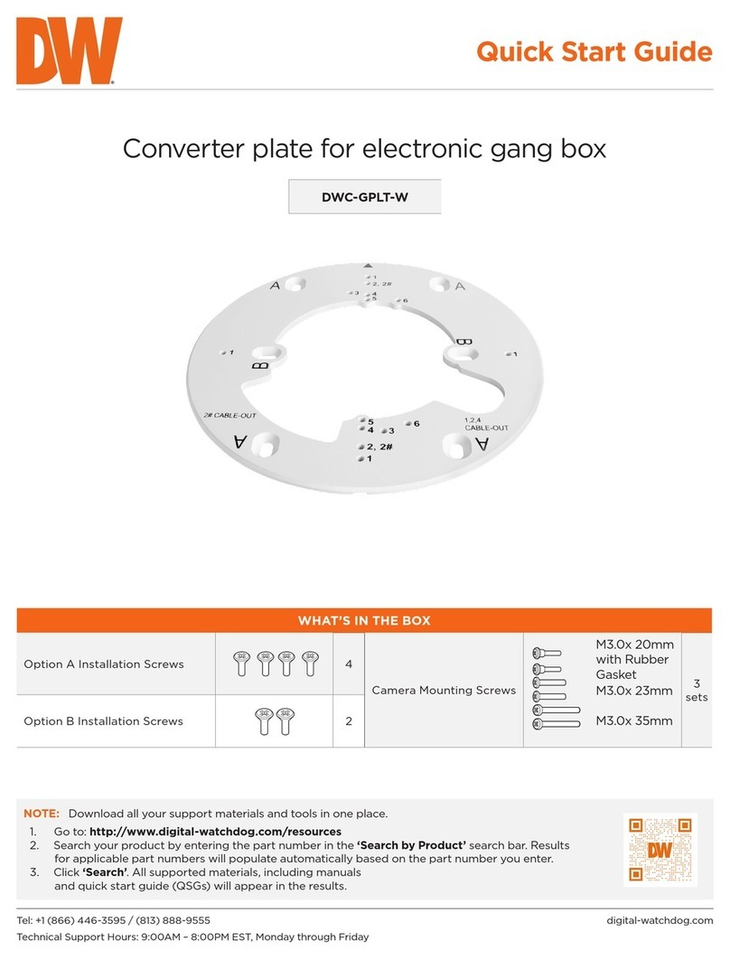 Digital Watchdog DWC-GPLT-W User manual