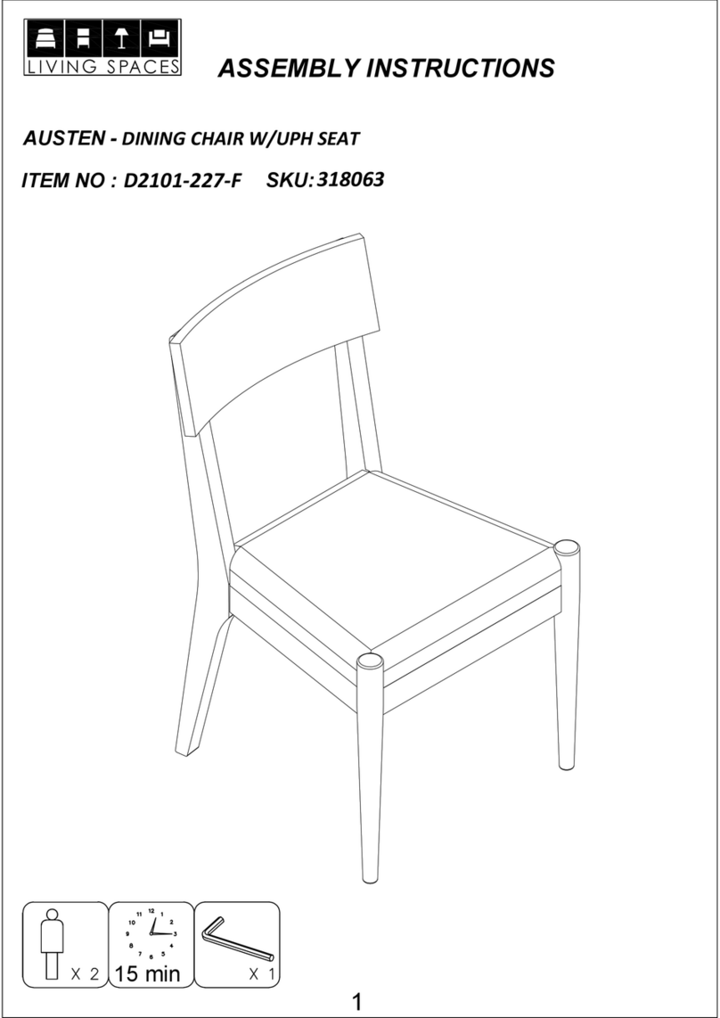 Living Spaces AUSTEN D2101-227-F User manual