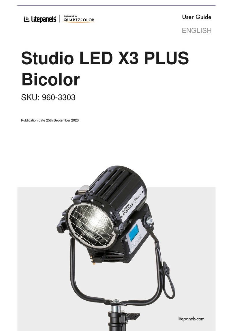 Litepanels Studio LED X3 PLUS Bicolor User manual