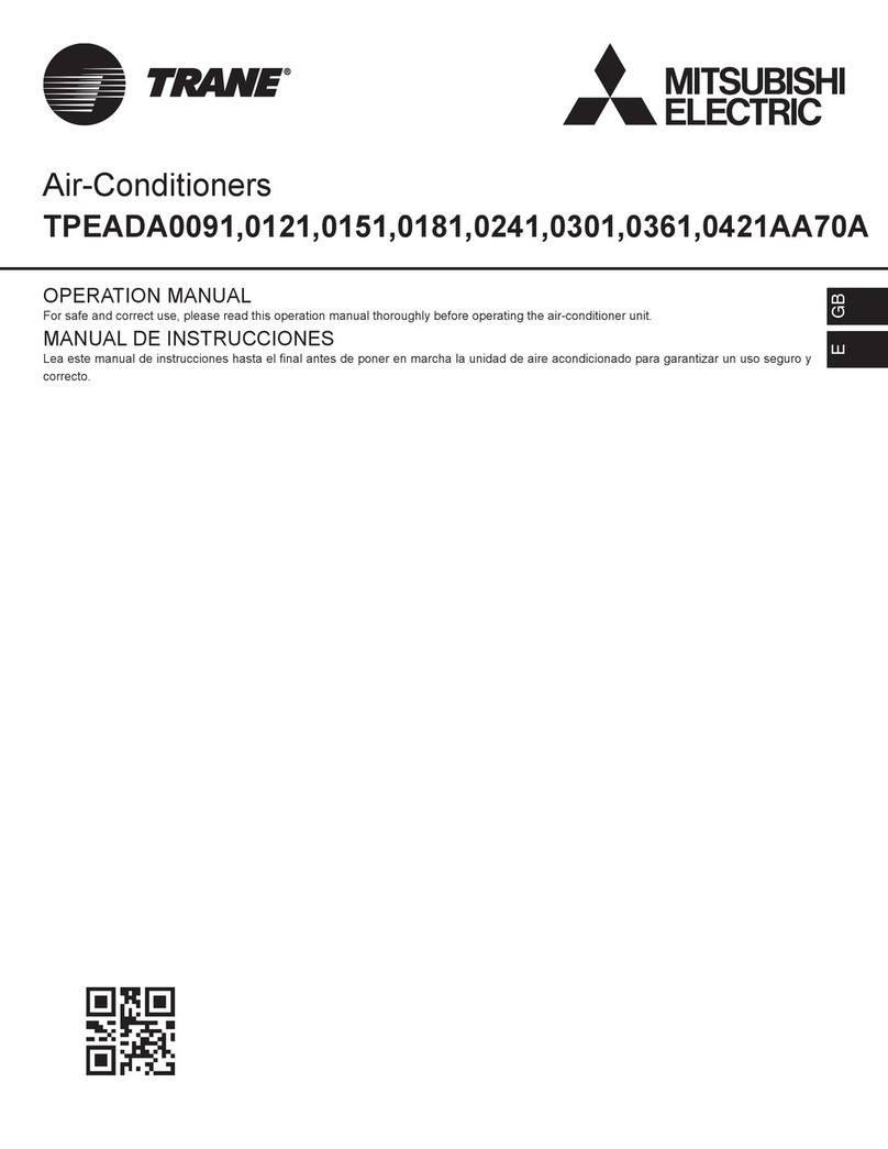 Mitsubishi Electric TRANE TPEADA0091AA70A User manual