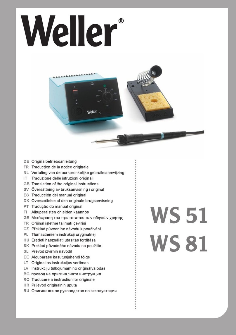 Weller WS 51 User manual Weller WS 51 User manual