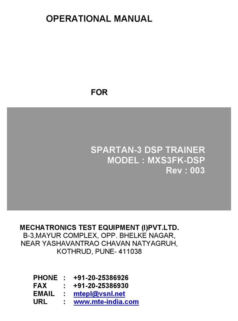 Mechatronics MXS3FK-DSP Operational manual