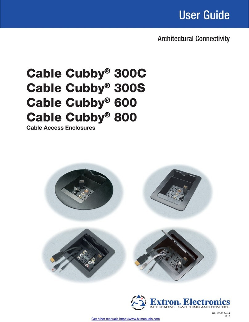 Extron electronics Cable Cubby 300C User manual