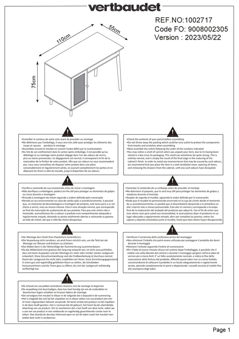VERTBAUDET POESIE 1002717 Assembly instructions