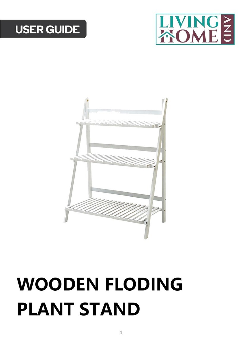 LIVING AND HOME WOODEN FLODING PLANT STAND user guide LIVING AND HOME WOODEN FLODING PLANT STAND user guide