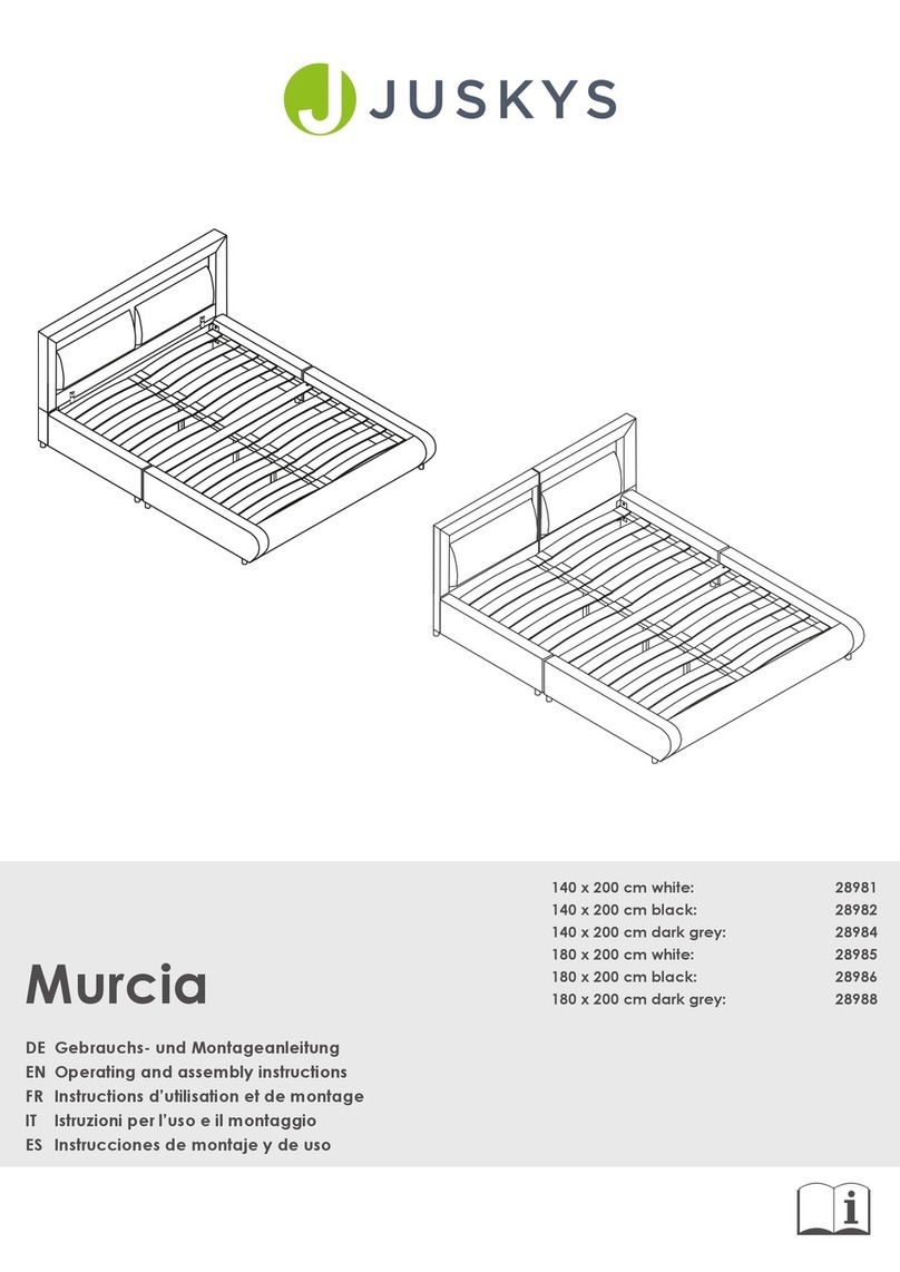 Juskys Murcia 28981 Operating and assembly instruction Juskys Murcia 28981 Operating and assembly instruction
