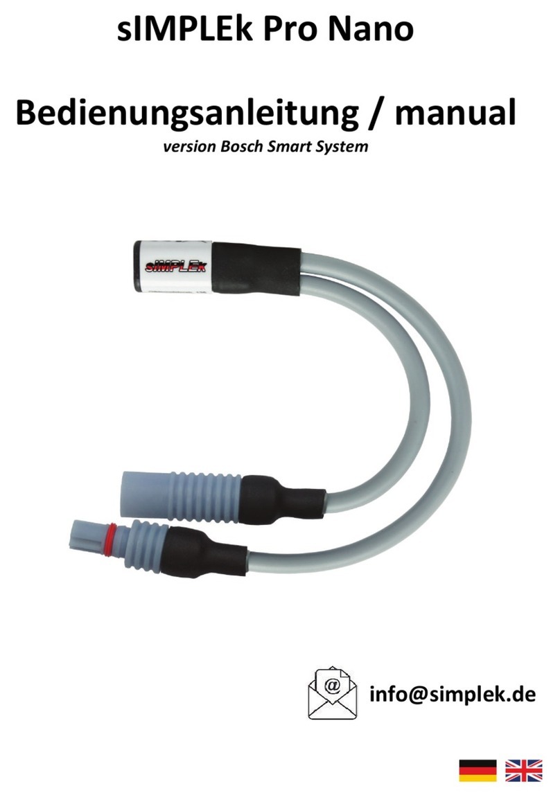 Simplek Pro Nano User manual