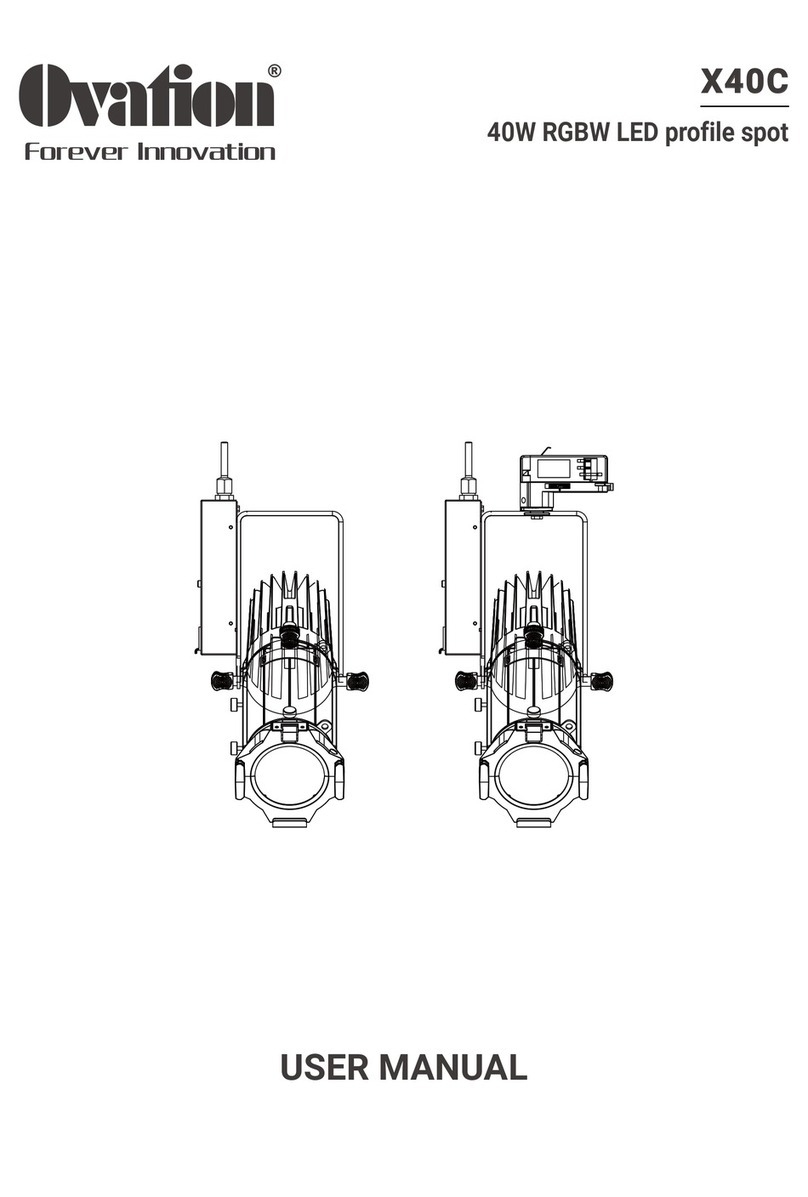 Ovation X40C User manual