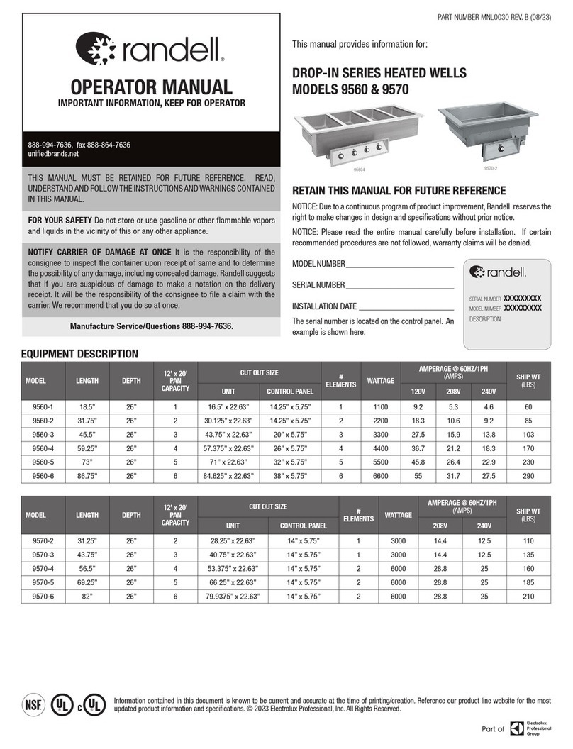 Randell 9560-1 User manual