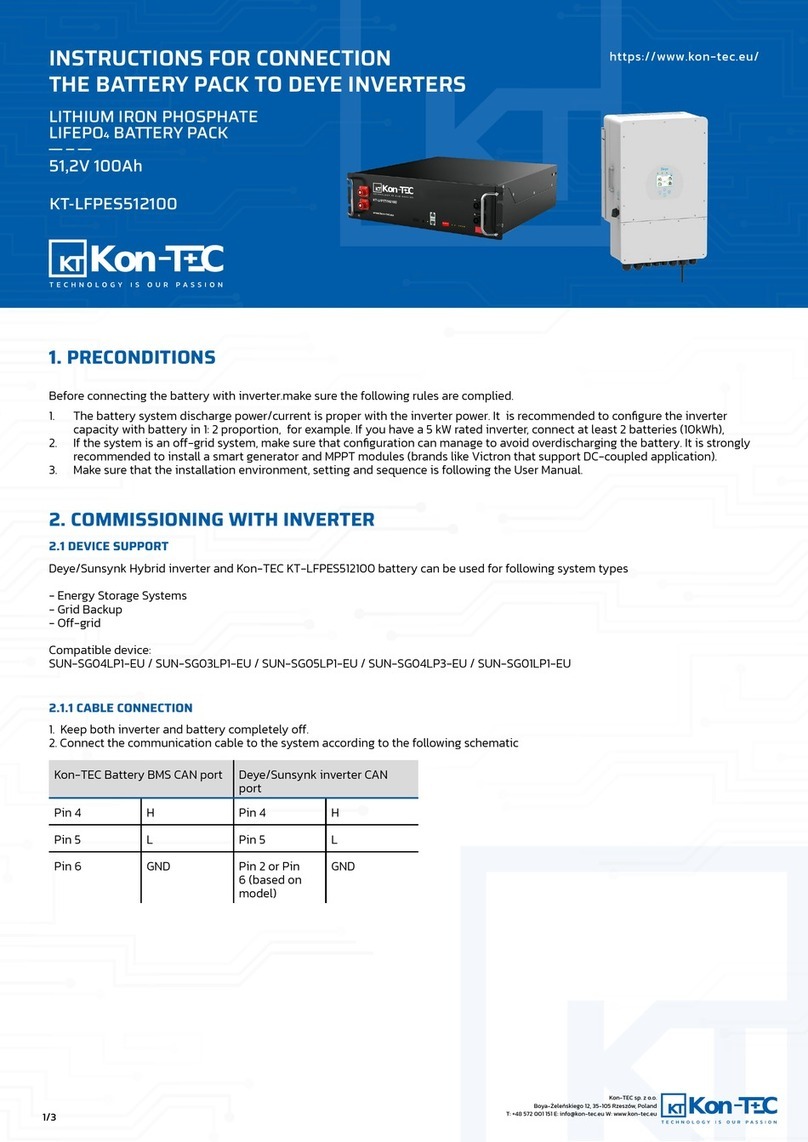 Kon-TEC KT-LFPES512100 instructions