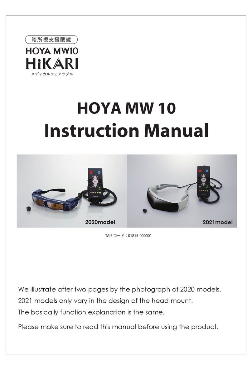 Hoya MW10 HIKARI instruction manual