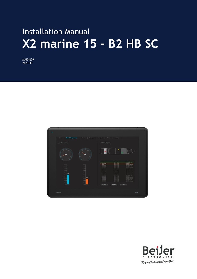 Beijer Electronics X2 marine 15-B2 HB SC User manual