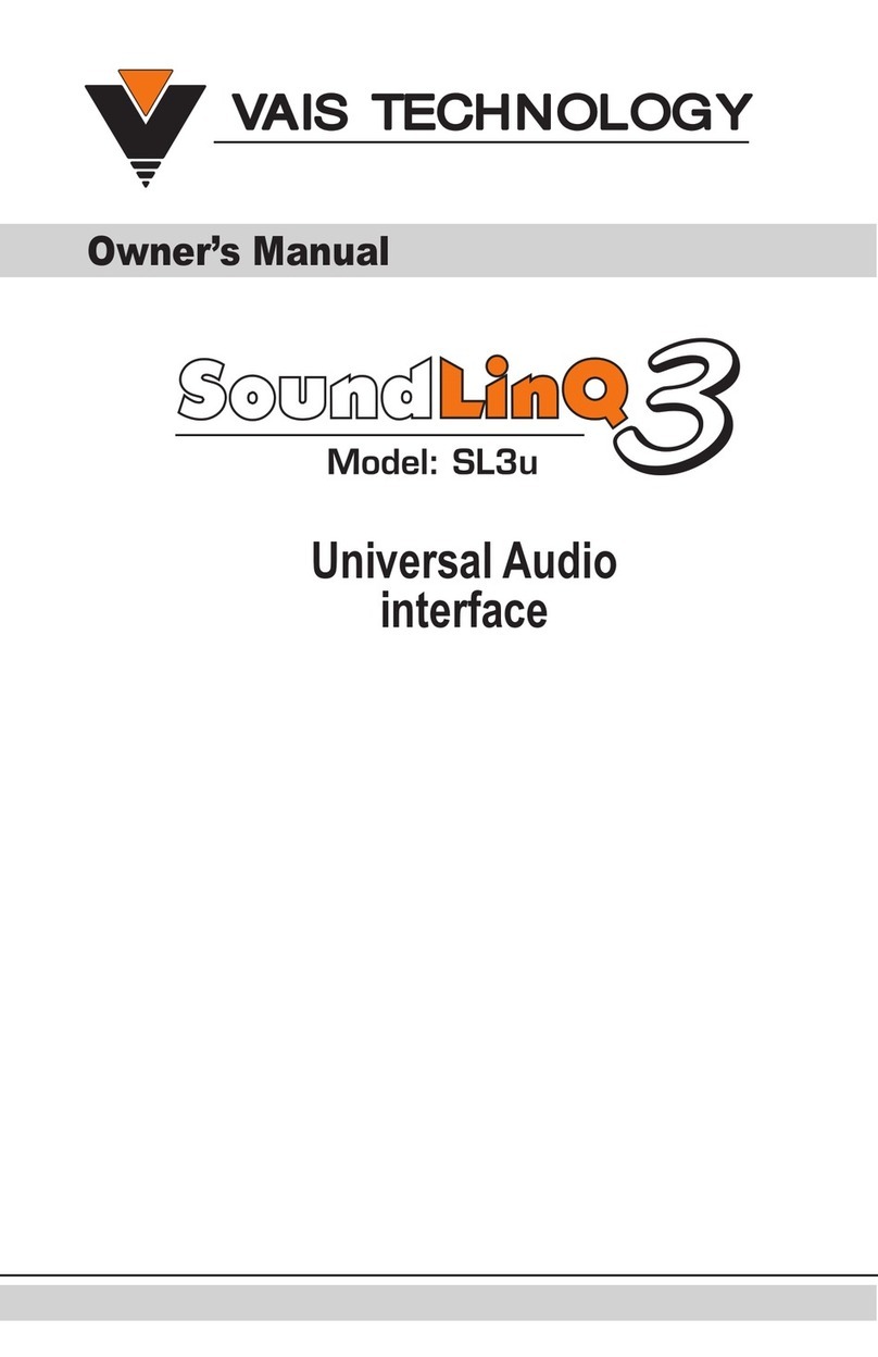 Vais Technology SoundLinq 3 User manual Vais Technology SoundLinq 3 User manual