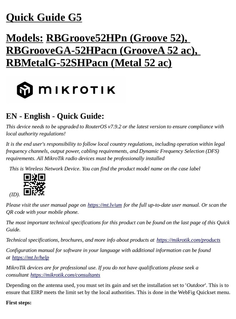 MikroTik RBGroove52HPn User manual MikroTik RBGroove52HPn User manual