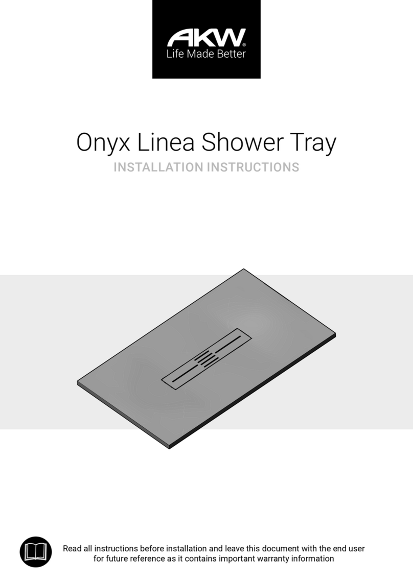 Akw Onyx Linea AKW23980WH User manual