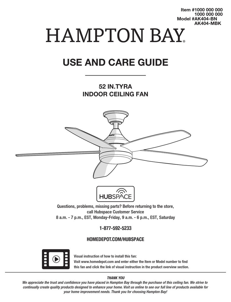 HAMPTON BAY AK404-BN User manual