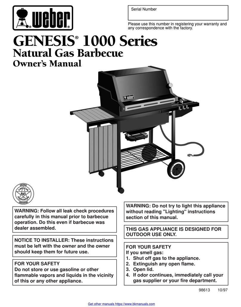 Weber GENESIS 1000 Series User manual