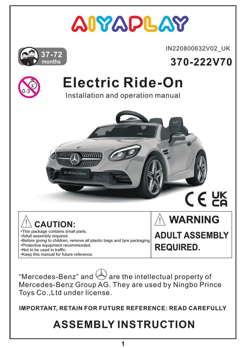 Aiyaplay 370-222V70 Installation and operation manual