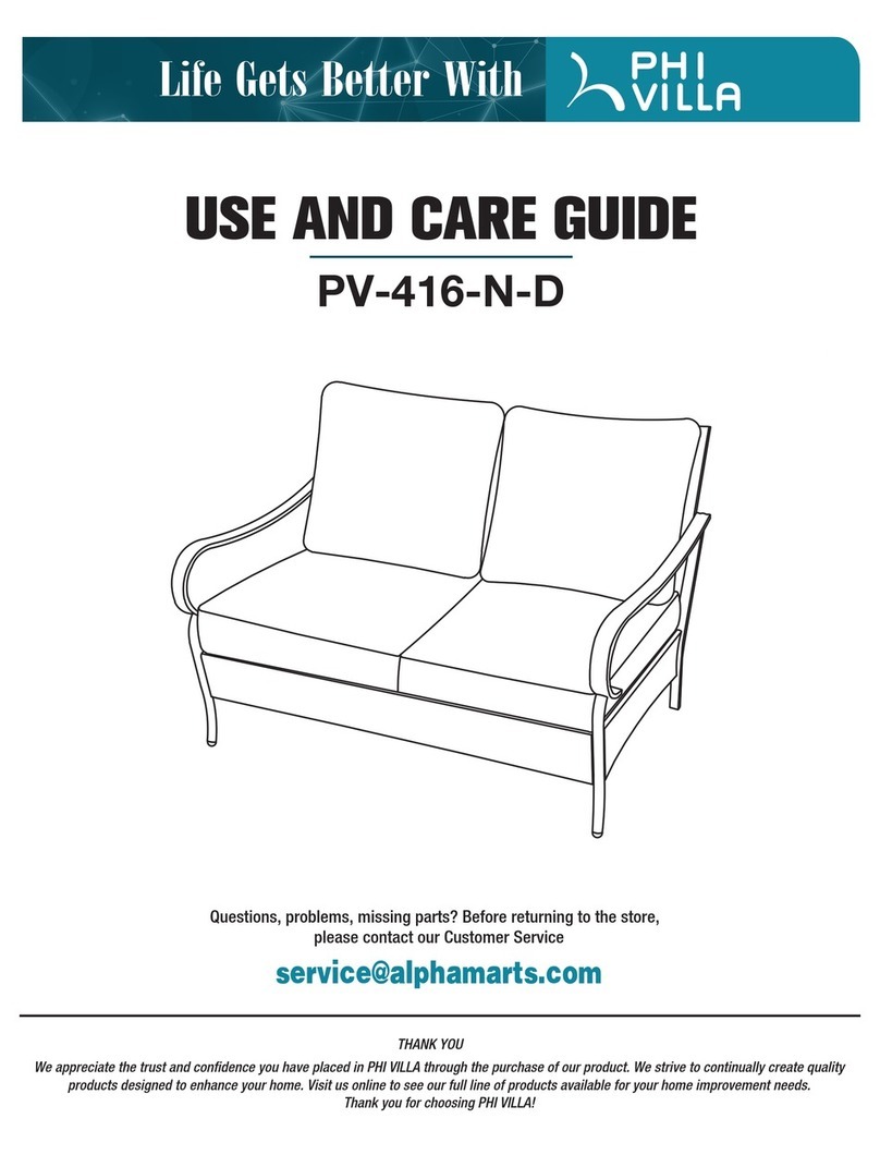 PHI VILLA PV-416-N-D Use and care guide PHI VILLA PV-416-N-D Use and care guide