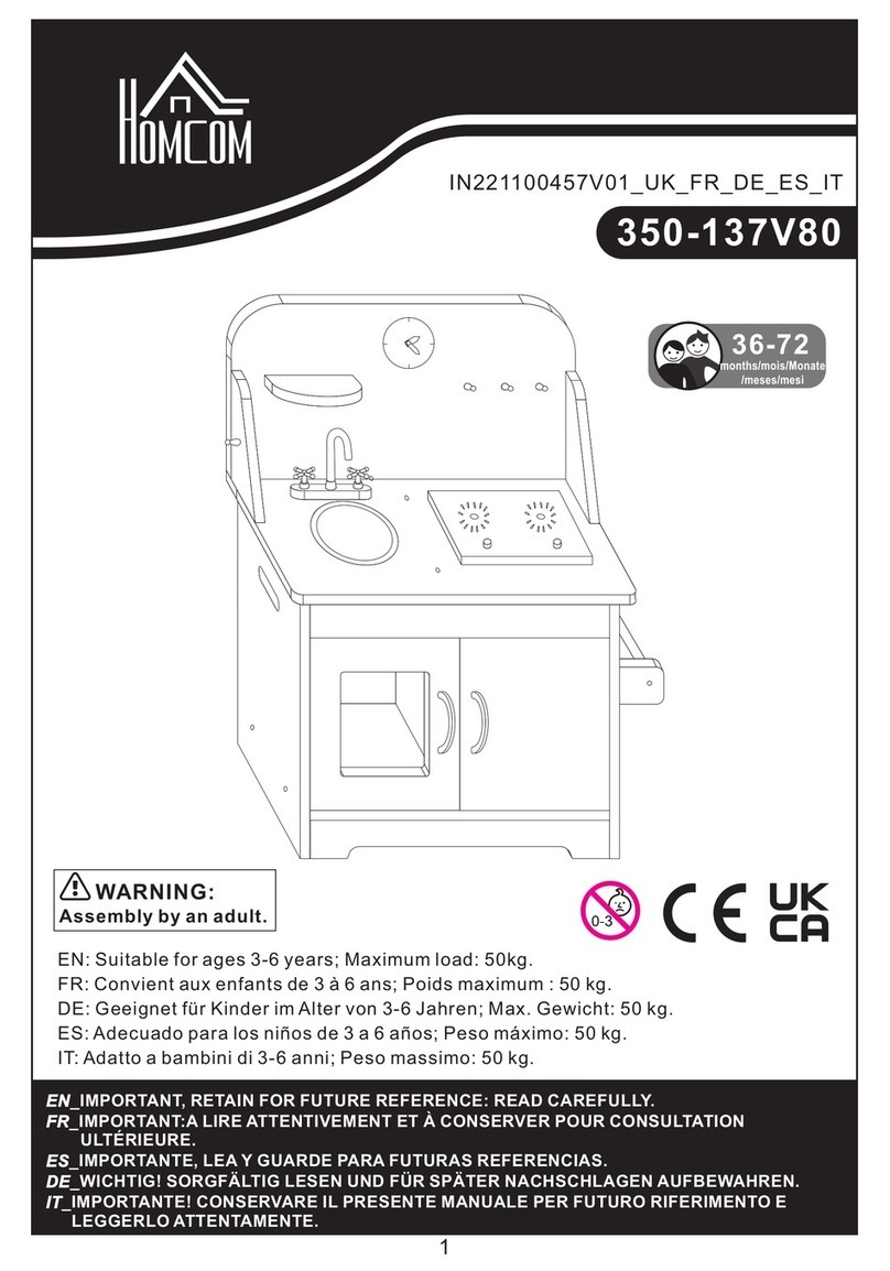 HOMCOM 350-137V80 User manual