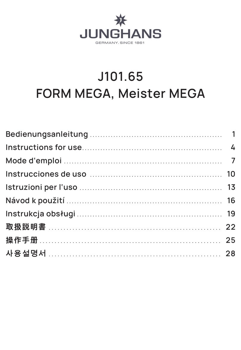 Junghans FORM MEGA User manual