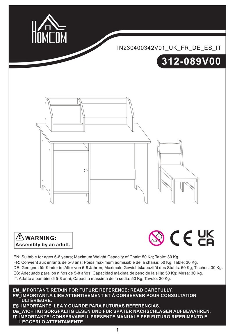 HOMCOM 312-089V00 User manual