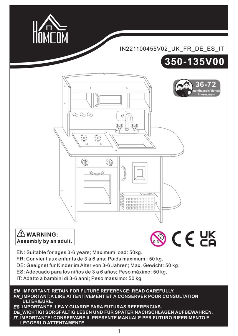 HOMCOM 350-135V00 manual HOMCOM 350-135V00 manual