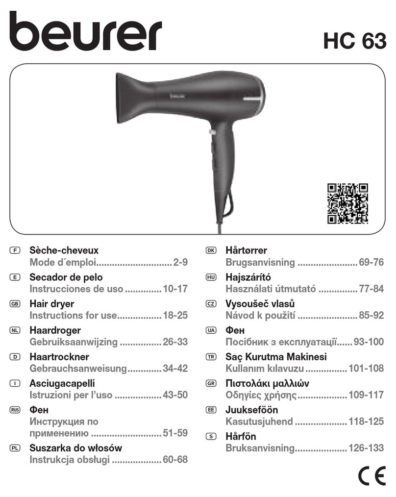 Beurer HC 63 User manual