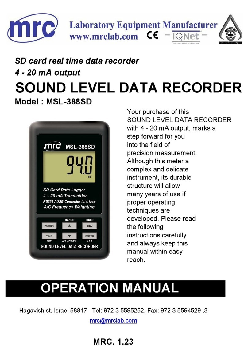 MRC MSL-388SD User manual