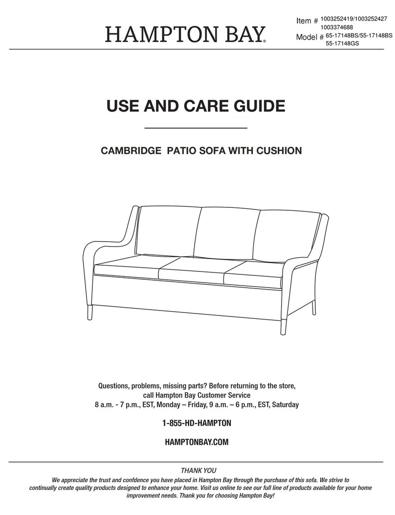 HAMPTON BAY CAMBRIDGE 65-17148BS Use and care guide HAMPTON BAY CAMBRIDGE 65-17148BS Use and care guide