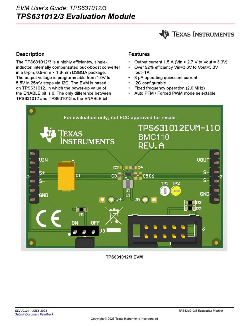 Texas Instruments TPS631012/3 User manual