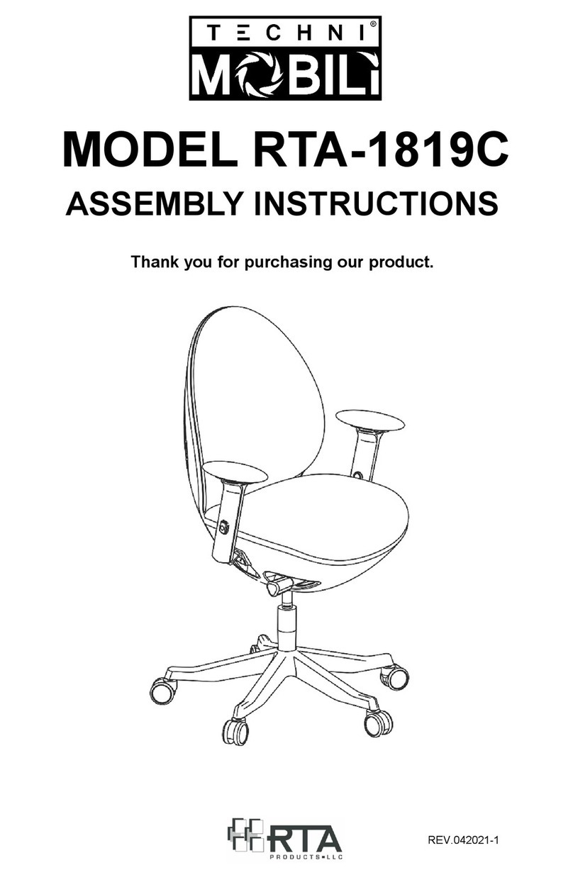 RTA Products Techni Mobili RTA-1819C Assembly instructions