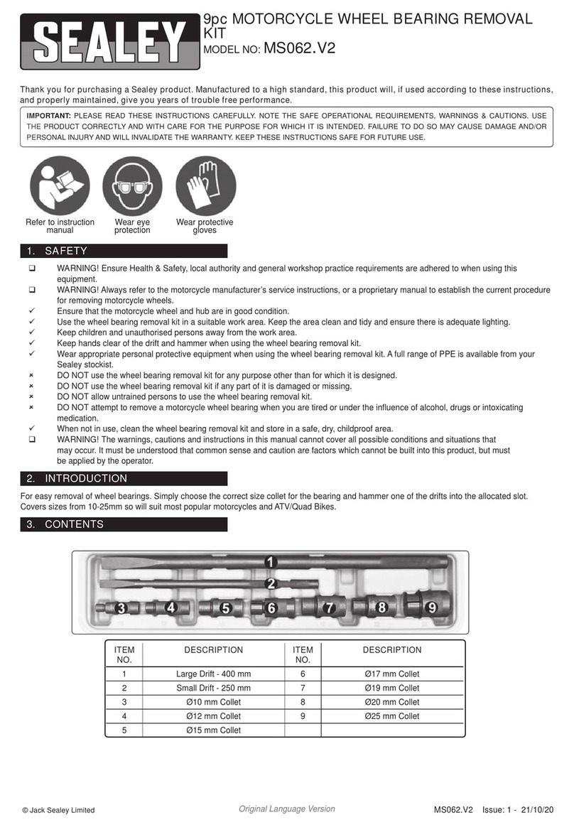 Sealey MS062.V2 User manual