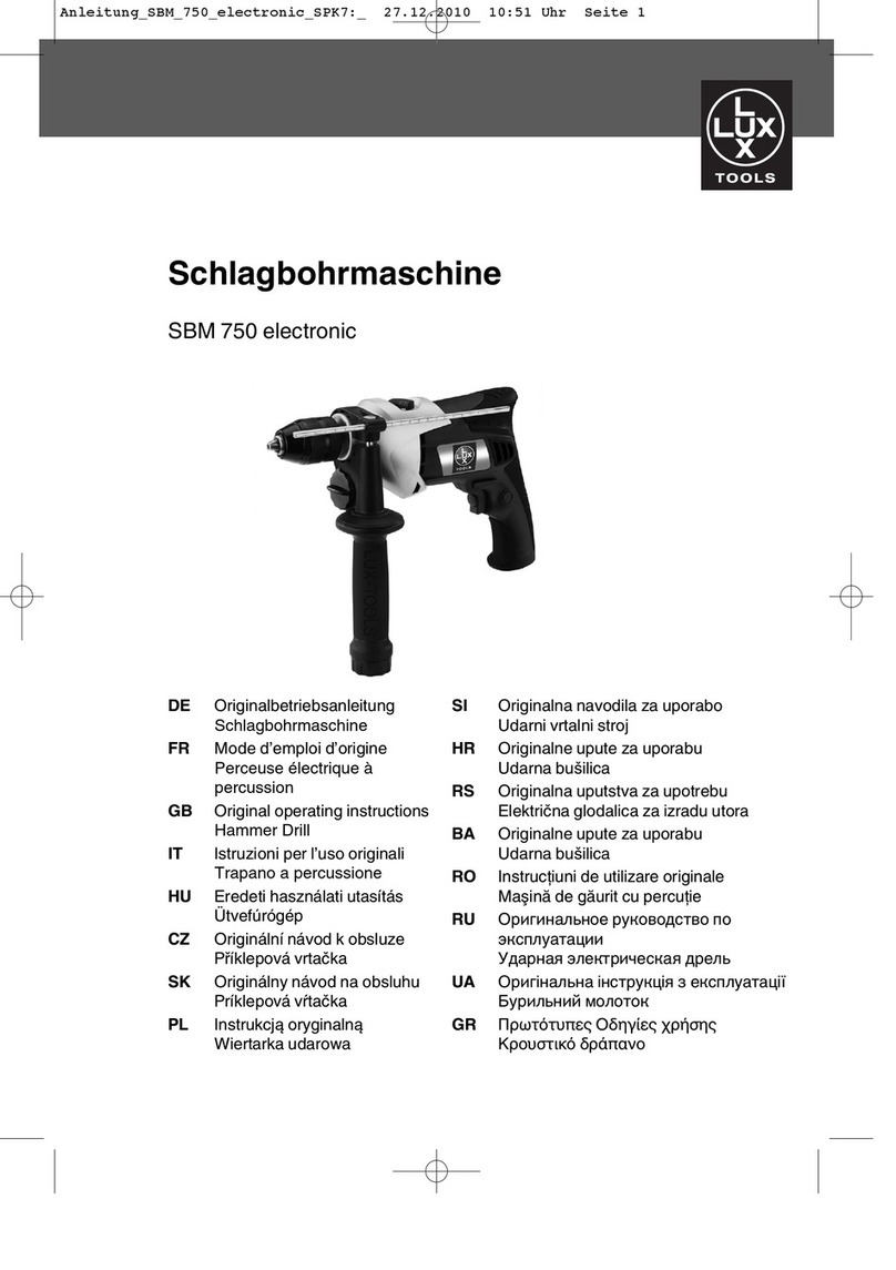 Lux Tools SBM 750 electronic Original operating instructions