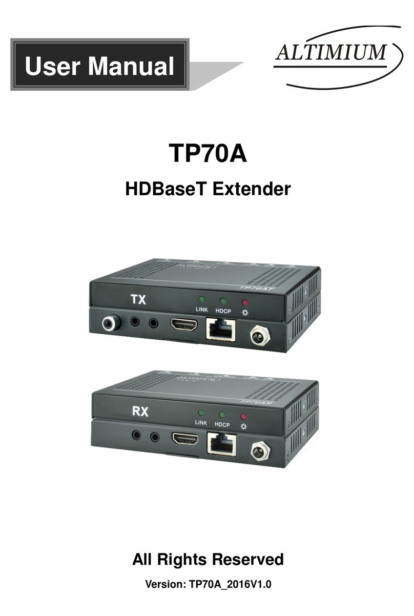 Altimium TP70A user manual
