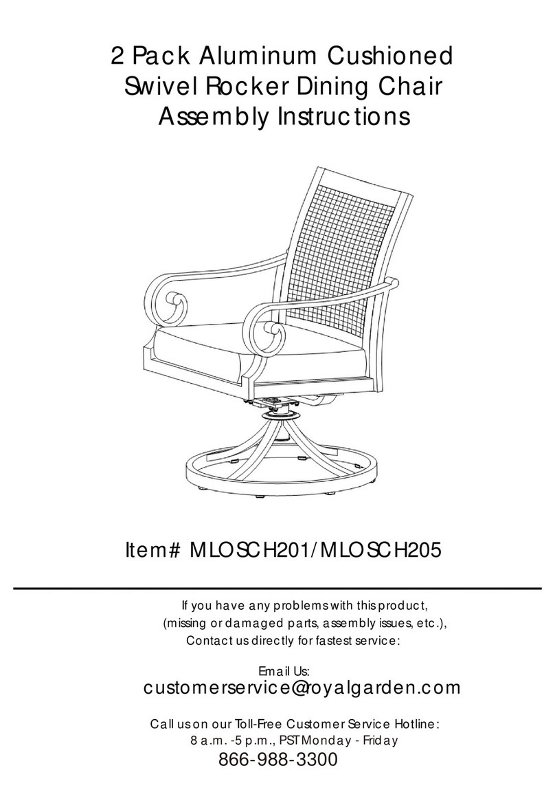 Royal garden MLOSCH201 Assembly instructions Royal garden MLOSCH201 Assembly instructions