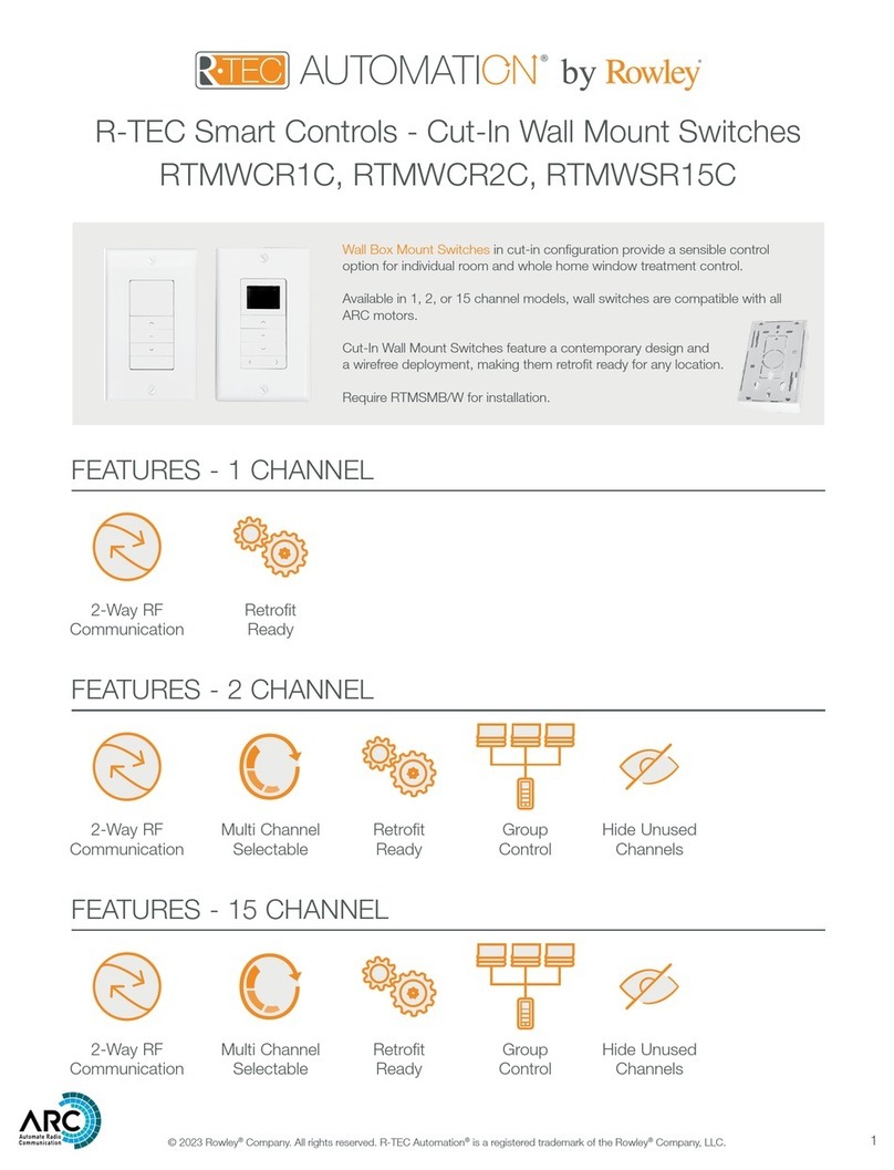 Rowley AUTOMATION RTMWCR1C quick start guide
