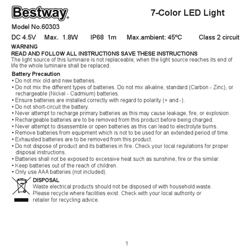 Bestway 60303 manual