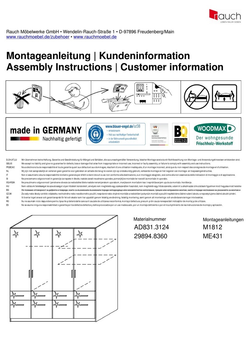 Rauch M1812 Assembly instructions Rauch M1812 Assembly instructions