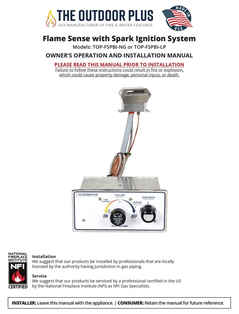 Outdoor Plus TOP-FSPBI-NG OWNER'S OPERATION AND INSTALLATION MANUAL