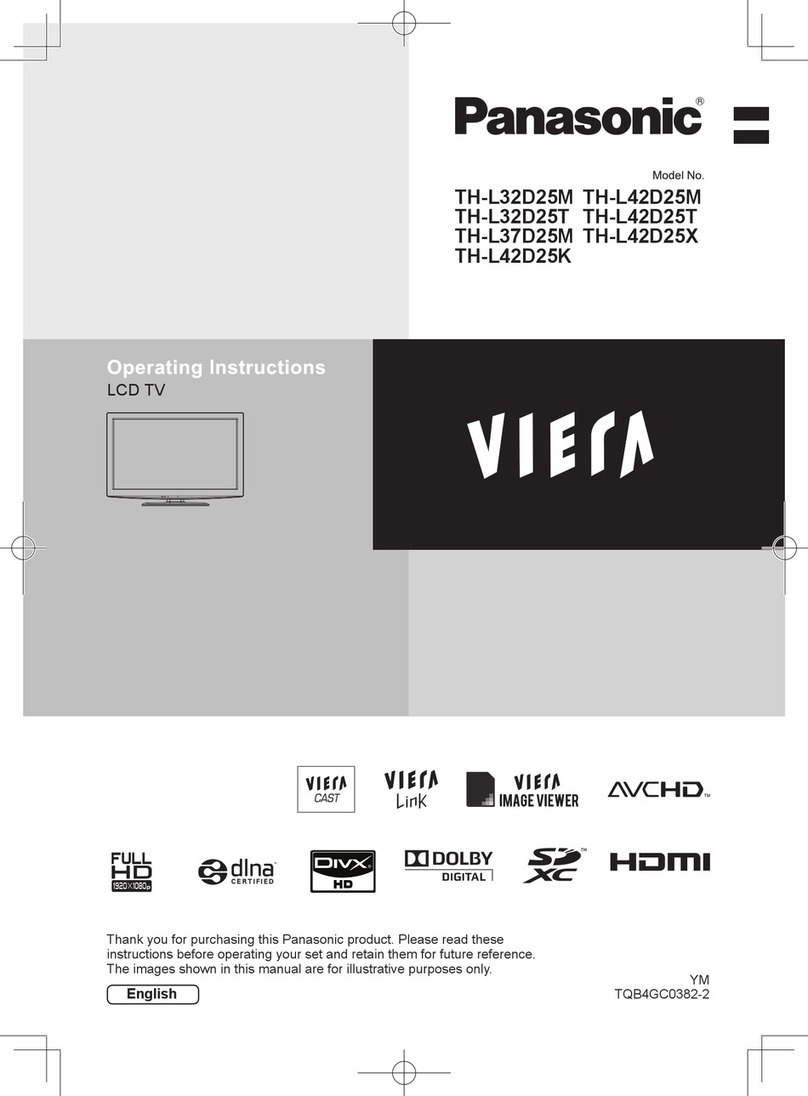 Panasonic VIERA TH-L32D25M User manual