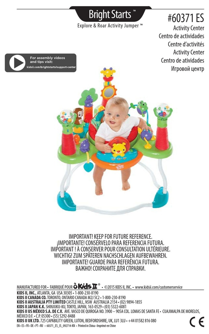 Kids II Bright Starts Explore & Roar Activity Jumper manual Kids II Bright Starts Explore & Roar Activity Jumper manual