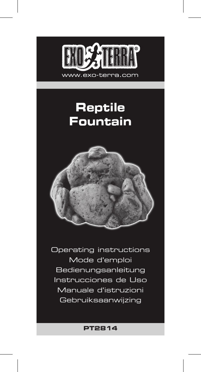 Exo Terra Reptile Fountain operating instructions Exo Terra Reptile Fountain operating instructions